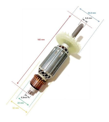 Induzido Rotor para Cortador de Parede VONDER e DWT CPV3150 e CPD3150 ...